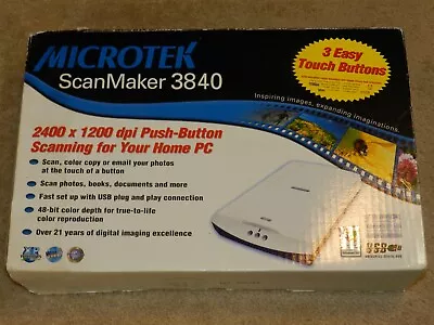 Microtek ScanMaker 3840 Scanner 2400X1200 DPI BRAND NEW • $129