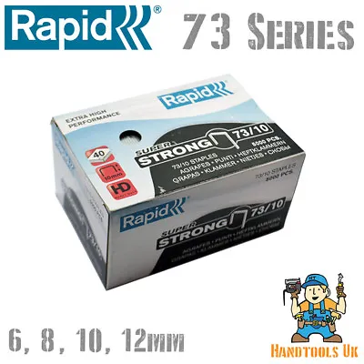 £19.99 • Buy Rapid 73 Series Staples For HD31 Stapling Pliers 8mm, 10mm & 12mm