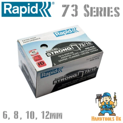 £16.98 • Buy Rapid 73 Series Staples For HD31 Stapling Pliers 8mm, 10mm & 12mm