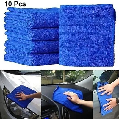 10 Pcs Microfiber Auto Car Cleaning Cloths Soft Large Wash Drying Towel Duster • $7.99