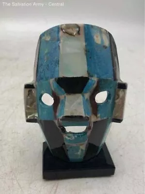 Multicolor Wooden Free Standing Mayan Aztec Death Buria Decorative Mask • $9.99
