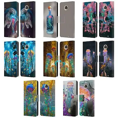 Official Dave Loblaw Jellyfish Leather Book Wallet Case For Motorola Phones • $23.95