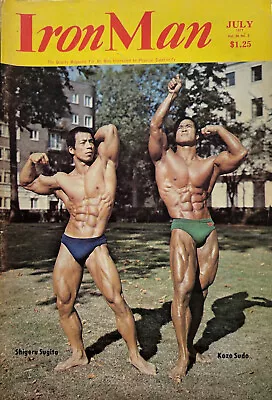 Iron Man Bodybuilding Magazine July 1977 Shigeru Sugita Kozo Sudo Frank Zane • $18