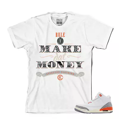 Tee To Match Air Jordan Retro 3 Georgia Peach Sneakers. Rule #1 Peach Tee. • $24