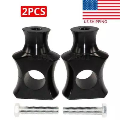 $35.81 • Buy Black Motorcycle Handlebar Risers 1“ For Yamaha V Star 650 1100 XVS Classic