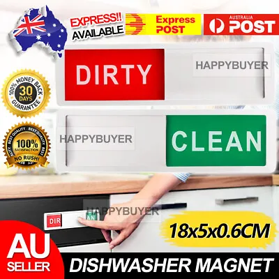 $6.85 • Buy Clean Dirty Dishwasher Magnet Indicator Sign With A Non Scratch Magnetic Backing