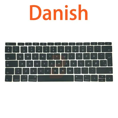 New Danish Keyboard Keys For Macbook Pro Retina 13  A1708 Keycaps 2016 2017 Year • $14.75