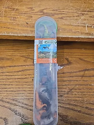 CollectA Toy 10 Mini Dinosaurs T Rex Stegosaurus Triceratops Kids Learn Play NEW • $7