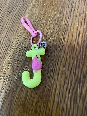 Vintage 1980s Plastic Bell Charm Rare Letter J Charm 80s Necklace • $24.99