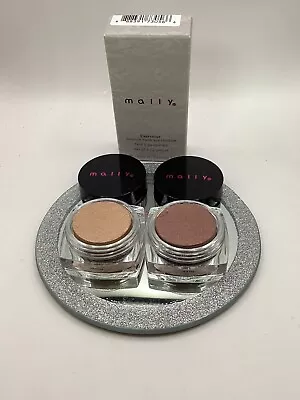 Mally Cosmetics Evercolor Bounce Back Eyeshadow Duo Caramel Shine & Sugary Plum • $8.97