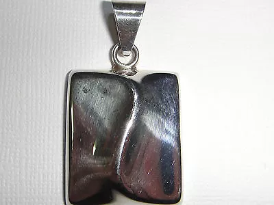 Modern Looking Sterling Silver Pendant  Signed  TH-129 Mexico 925   12.34 Grams • $19