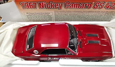 1:18 Exact Detail Replicas 209D Die-Cast Red 1967 Nickey Camaro SS 427 W/ COA • $129