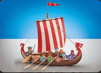 Playmobil Set 9891 Viking Ship Nordic Viking Figures New Sealed Bag Boat Floats • $68.88