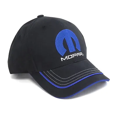 Mopar Blue M Logo Black Baseball Hat • $19.99