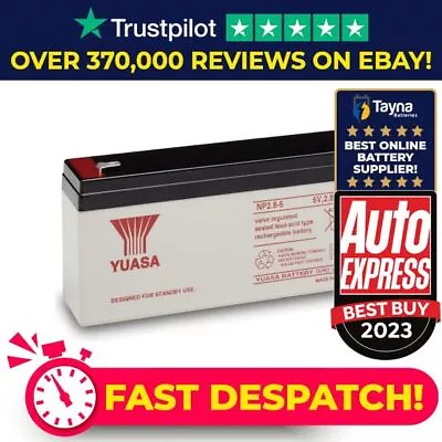 Yuasa NP2.8-6 Valve Regulated Lead Acid (VRLA) Battery 6V 2.8Ah • £19.20