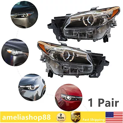 Pair LED Headlights Headlamp For 2016-2020 Mazda CX-9 CX9 W/o AFS Left Right  • $566.20