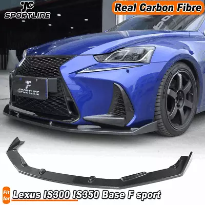 Carbon Fiber Front Bumper Lip Spoiler For Lexus IS250 IS350 Base F Sport 2017-20 • $896.60