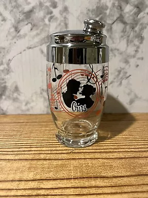 VTG - MCM - Mr. Bartender Cocktail Shaker  OURS  Silhouette & Music Notes Japan • $10.12