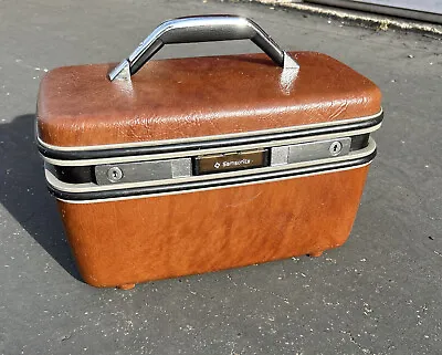 Vintage Samsonite Silhouette Make Up Train Case Luggage Suitcase No Key Or Tray • $34.90
