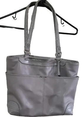 Womens Purse. Gray Multi Compartment Pocket Book Handbag. Large • $16.50