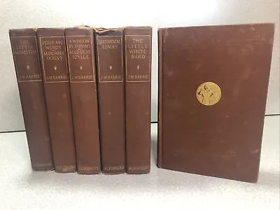 J. M. Barrie Antique Collection 1912 Rare Set Of 6 Hardcover Novels Scribner's • $67.99