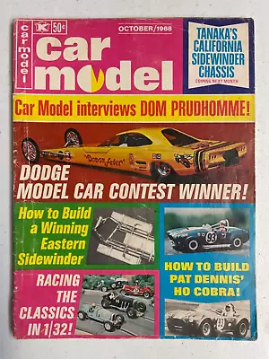 Car Model Magazine October 1968 Dodge Contest Funny Cars! • $7.95