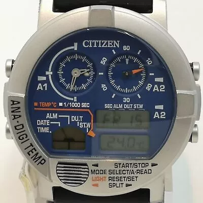 CITIZEN JG0070-20L Blue ANA-DIGI TEMP Men's Watch New In Box • $426.35