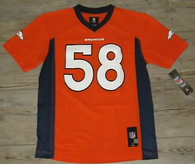 Denver Broncos Von Miller #58 Orange Football Jersey Size Youth Large • $14.99