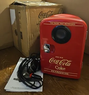 Coca-Cola Mini Fridge With Bluetooth Speaker • £54.99