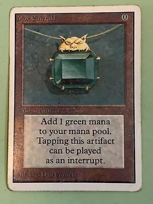 Mox Emerald MTG Unlimited Edition (Condition: Played) Extremely Rare • $3884.70