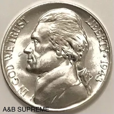 1943 D Jefferson War Nickel Gem Bu Uncirculated 35% Silver • $16.89