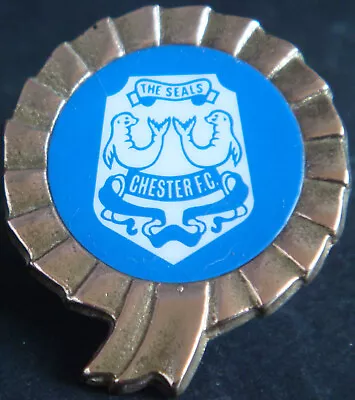 £20 • Buy CHESTER FC Vintage 80s 90s Insert Badge Maker COFFER LONDON Brooch Pin 31mm 37mm