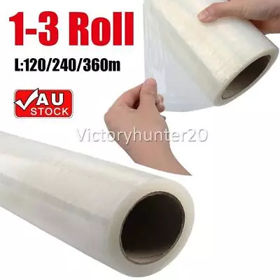 120-360M Transparent Floor Carpet Protector Film Plastic Protection Dust Cover • $20.31