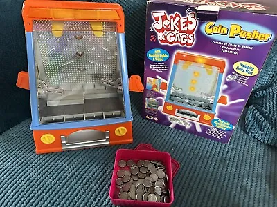 Coin Pusher Classic Arcade Game Machine Fully Working Penny Boxed Sound Lights • £25