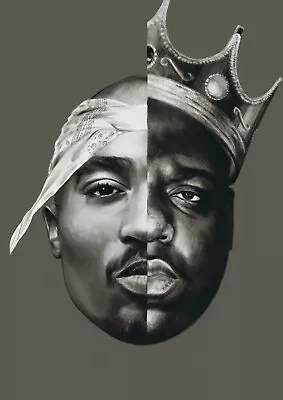 New Tupac Shakur 2Pac Music Wall Art Poster OR Canvas Size A4 To A1 • $8.50