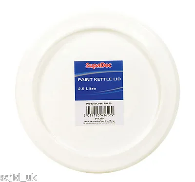 SupaDec DIY Decorating Plastic Paint Kettle Lid - 1L • £2.50