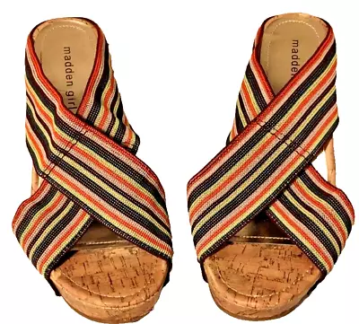 Madden Girl Nautic Multicolored Wedges - Size 8 • $11.67