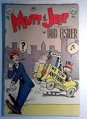 Mutt & Jeff #67 DC Comics (1953) VG- 1st Print Comic Book • $6.70