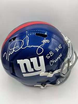 Victor Cruz Autographed NY Giants Full Size Speed Replica Helmet With SB XLVI Ch • $389.85