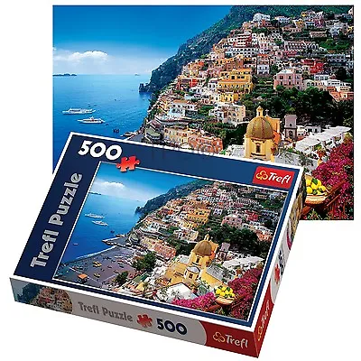 £7.19 • Buy Trefl 500 Piece Adult Large Positano Italy View Landscape Wall Jigsaw Puzzle NEW