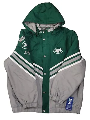 NFL Starter Jacket 50th Anniversary Hooded Jacket Licensed - New York Jets XXL • $119.95