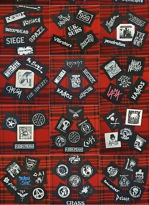 PATCHES PUNK ROCK A To Z Sew On Hardcore Metal Crust Anarcho Grind Straight Edge • £2.75