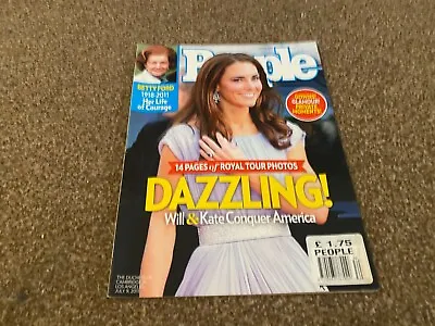 People Magazine 25/7/2011 Kate Middleton Betty Ford Anne Hathaway Emma Watson • £8.99