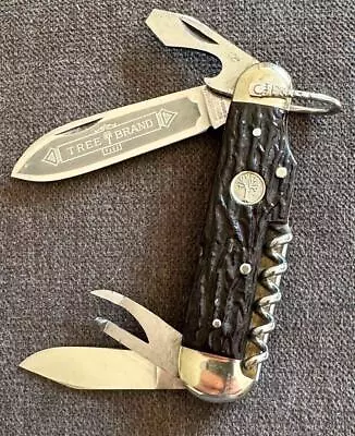 Vintage Boker 7593 6 Blade Camp Scout Knife Etched • $147.50