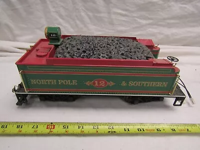 G Scale Railroad Train Rolling Stock Freight North Pole & Southern Tender • $29.87