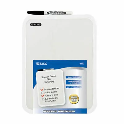 Whiteboard 8.5 X 11  Small Dry Erase White Board With Marker  • $7.99