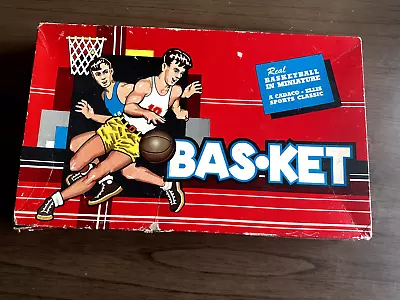 Vintage Bas-ket Game By Cadaco 1960 Real Basketball In Miniature • $18.95