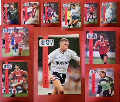 CHOOSE YOUR OWN Pro Set English Football 1990-1991 1990 1991 Individual Cards • £1.50