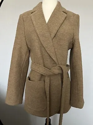 J Crew Italian Boiled Wool Camel Camille Coat  • $170