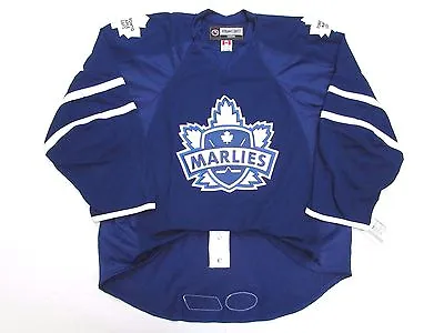 Toronto Marlies Ahl Authentic Blue Reebok Edge 2.0 7287 Hockey Jersey Size 56 • $299.99